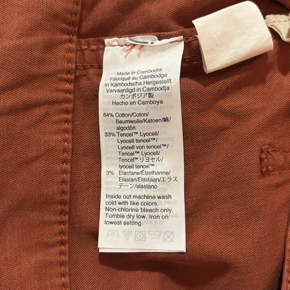 Madewell Stovepipe Fatigue Pants Tencel Lyocell Edition SZ 31 EUC - Picture 7 of 8